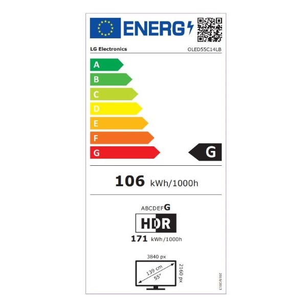 Smart TV LG OLED55C14LB 55” 4K Ultra HD OLED HDR10 - Image 2